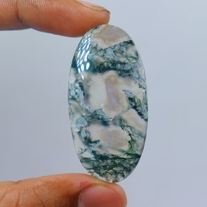 Very Unique Moss Agate Cabochon, Wire Wrapping, Natural Moss Agate Stone, Gemstone, Pendant & Jewellery Making, Moss Agate Cab, Loose Stone