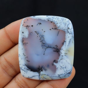 Designer dendriet opaal cabochon, draadwikkel, natuurlijke dendriet opaalsteen, hanger en sieraden maken, dendriet opaal cabochon, losse steen.