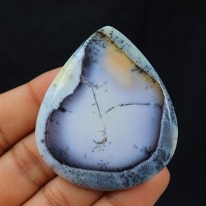 Designer dendriet opaal cabochon, draadwikkel, natuurlijke dendriet opaalsteen, hanger en sieraden maken, dendriet opaal cabochon, losse steen.