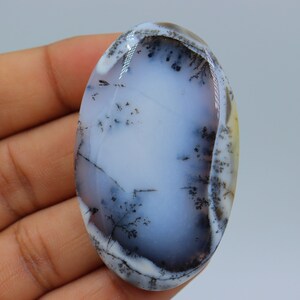 Designer dendriet opaal cabochon, draadwikkel, natuurlijke dendriet opaalsteen, hanger en sieraden maken, dendriet opaal cabochon, losse steen.