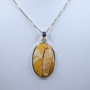 Brecciated Mookaite Sterling Silver Necklace, Natural Brecciated Mookaite pendant with silver chain, Mookaite Pendant, Gift for Her
