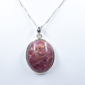 Superb Rubellite Pendant, 925 sterling silver Pendant with silver chain, Rubellite jewelry, Gift for Her, Handmade Pendant, Gemstone Pendant