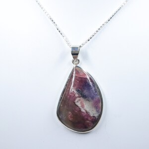 Superb Rubellite Pendant, 925 sterling silver Pendant with silver chain, Rubellite jewelry, Gift for Her, Handmade Pendant, Gemstone Pendant