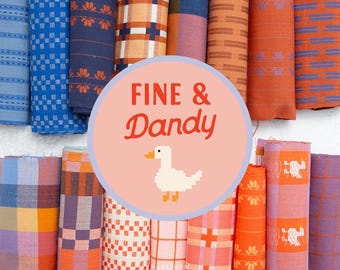 Fableism - Fine & Dandy - Lot de coupons de 50 x 55 cm