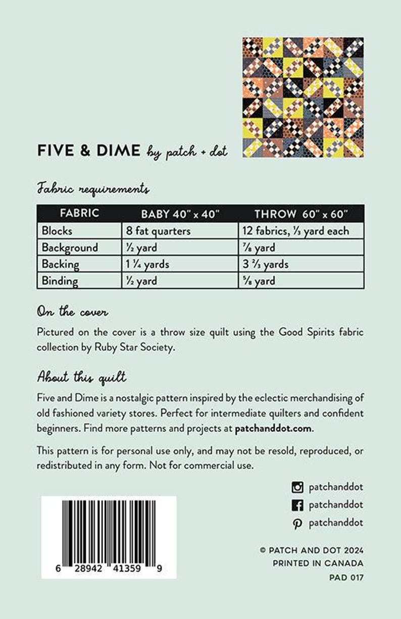 Patch + Dot - Five & Dime - Patrón de papel imagen 2