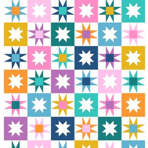 Quilt Cakes - Starry Patch Quilt - Paper Pattern