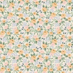 Rifle Paper Co. - Easter - Rosa - Cream Fabric-sold by the half yard, cut continuously