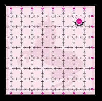 Set De 4 équerres De Découpe Tula Pink - Licorne, Antidérapantes, Pour Quilting Et Couture