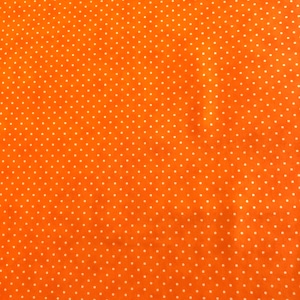 Moda - Essential Dots - Orange Fabric-sold by the half yard, cut continuously
