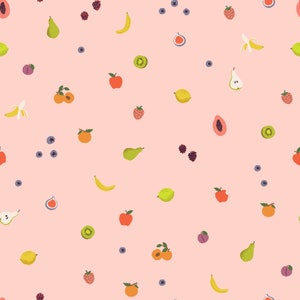 Rifle Paper Co. - Orchard - Fruit Orchard - Blush Fabric-sold by the half yard, cut continuously