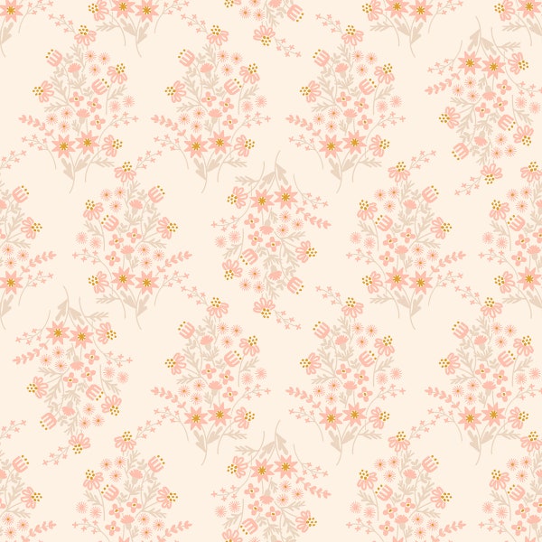 Ruby Star Society - Sunbeam - Wild Flower Child Natural Fabric-sold by the half yard, cut continuously