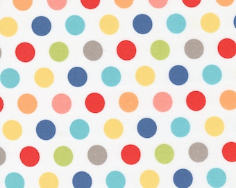 Moda - Simply Delightful - Dots Off White Fabric-sold by the half yard, cut continuously