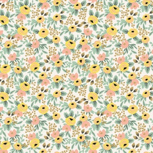 Rifle Paper Co. - Primavera - Rosa - Cream Fabric-sold by the half yard, cut continuously