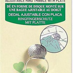 Clover - Adjustable Ring Thimble with Plate