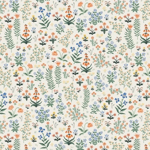 Rifle Paper Co. - Camont - Menagerie Garden - Cream Fabric-sold by the half yard, cut continuously