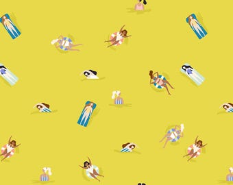 Cotton + Steel Fabrics - A Sunshine Story - Drift Away Catching A Vibe Fabric-sold by the half yard, cut continuously