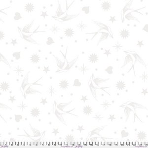 FreeSpirit Fabrics - 108&quot; Wideback True Colors - Fairy Flakes XL - Snowfall Fabric-sold by the half yard, cut continuously