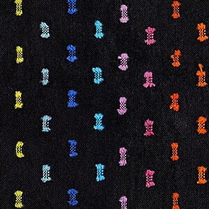 Ruby Star Society - Mystic Fable Warp & Weft - Flicker Rainbow Black Fabric