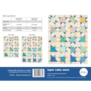 Allison Ramsing - Layer Cake Stars - Paper Pattern