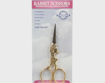 Nebby Needle Three-hole Spool Scissor Holder for Cross Stitching