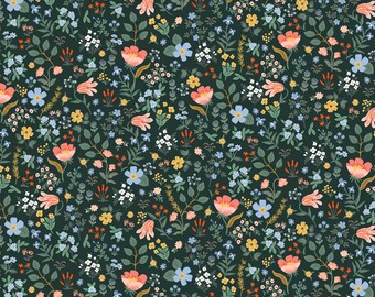Rifle Paper Co. - Curio - Bramble Fields - Hunter Fabric-sold by the half yard, cut continuously