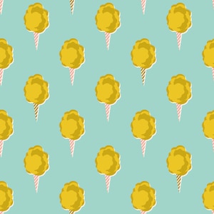 Cotton + Steel Fabrics - East Coast - Sugar Rush - Sky High Metallic Fabric-sold by the half yard, cut continuously