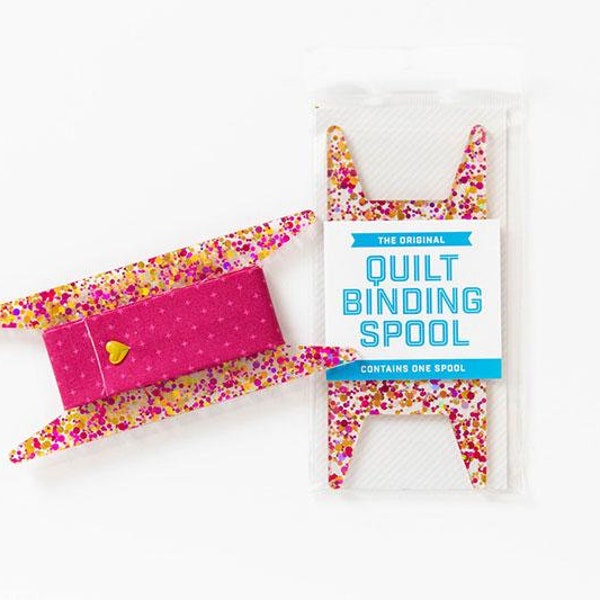 Stitch Supply Co. - Glitter Binding Spool Pink/Gold
