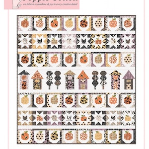 Poppie Cotton - Sweet Tooth Candy Pumpkins Quilt - Paper Pattern