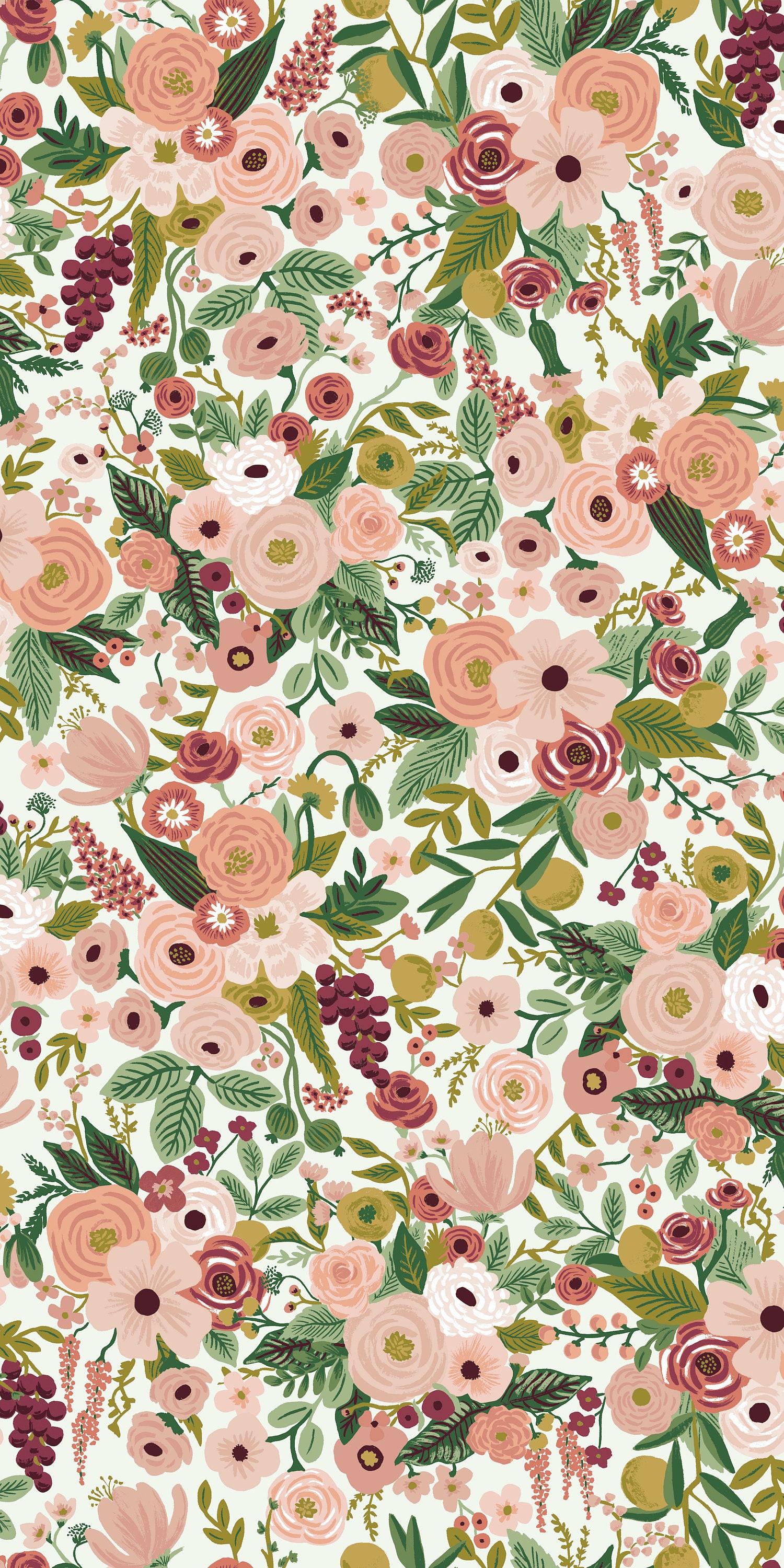 Rifle Paper Co. Garden Party Rose Fabric Etsy