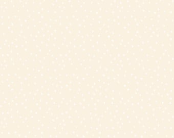 Ruby Star Society - Mini Starry New Colors 2025 - White on Natural Fabric-sold by the half yard, cut continuously