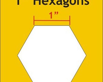 Paper Pieces - Hexagon - 1" (600 pcs)