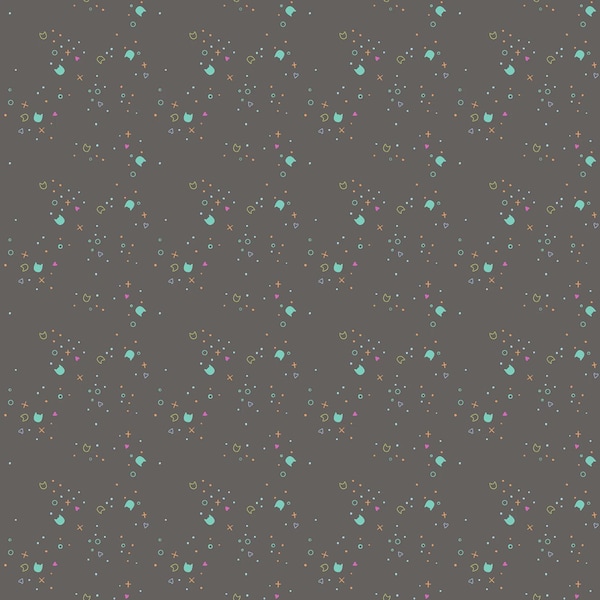 Dear Stella - Kitty Litter - Wildcat Fabric-sold by the half yard, cut continuously