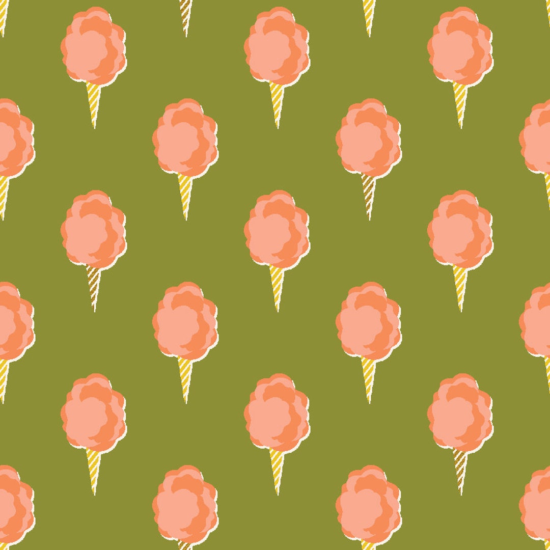 Cotton Steel Fabrics East Coast Sugar Rush Lush Metallic Fabricsold by