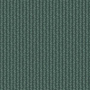 Rifle Paper Co. - Strawberry Fields - Laurel Stripe - Hunter Fabric-sold by the half yard, cut continuously