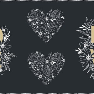 Moda - Gilded Metallic Ink Gold Panel