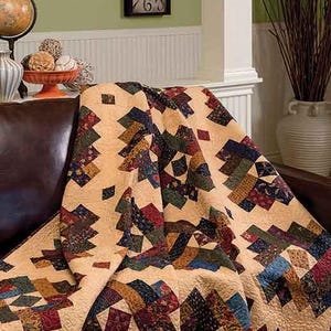 Antler Quilt Design - French Twist Stashtastic - Paper Pattern