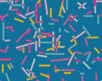 Ruby Star Society - Washi Plus - Washi Tape Cerulean Canvas Fabric- sold in half yard increments, cut continuously