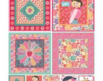 Poppie Cotton - Calico Cowgirls - Multi Digital Panel