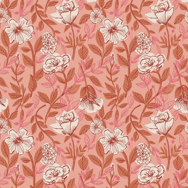Art Gallery Fabrics - Kindred - Late Bloomer Fabric-sold by the half yard, cut continuously