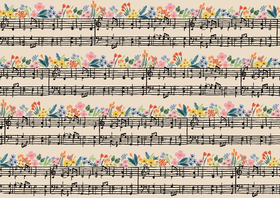 Rifle Paper Co. Camont Lemon Grove Cream Metallic - Cotton + Steel - PER QUARTER METRE Rifle Paper Co. Camont Lemon Grove Cream Metallic - Cotton + Steel - PER QUARTER METRE