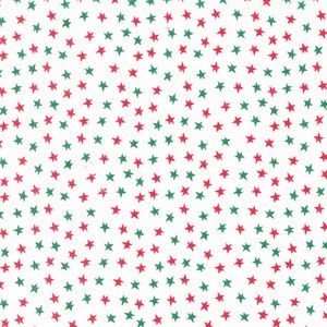Moda - Hello Holidays - Stars Snow Fabric-sold by the half yard, cut continuously