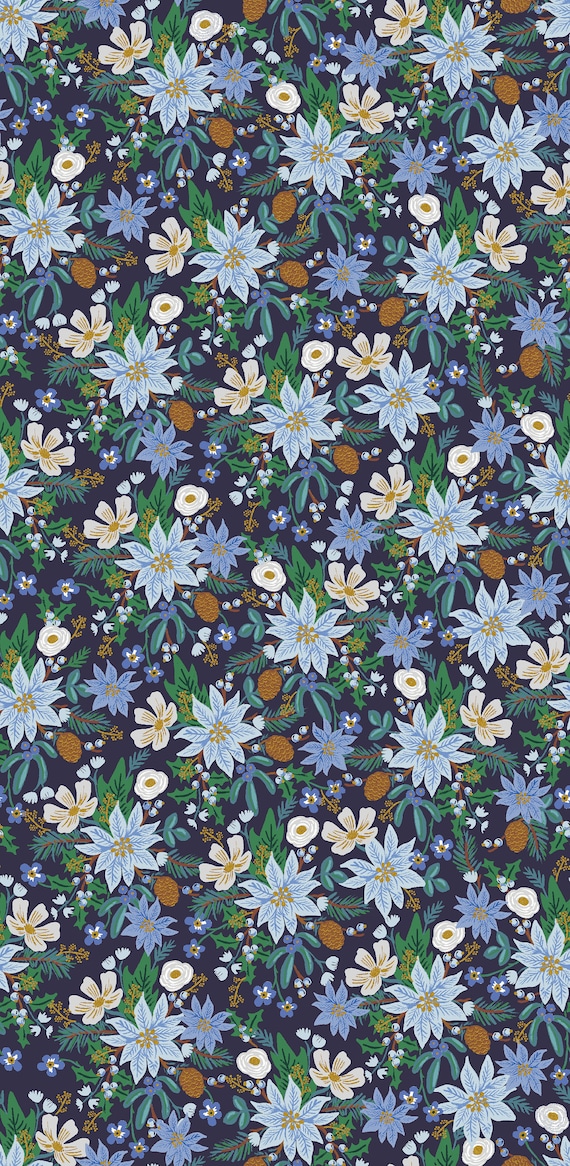 Holiday Classics II: Poinsettia Bouquet in Navy Holiday Classics II: Poinsettia Bouquet in Navy