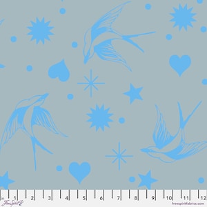 FreeSpirit Fabrics - Tula Pink Neon True Colors - Fairy Flakes Aura Fabric-sold by the half yard, cut continuously