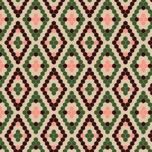 Cloud 9 - Honey Garden - Natural Honeycomb Fabric-sold by the half yard, cut continuously