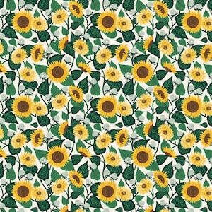 Rifle Paper Co. - Curio - Sunflower fields - Cream Fabric-sold by the half yard, cut continuously