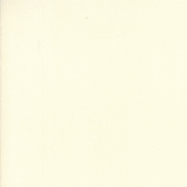 Moda - Bella Solids - Ivory Fabric-sold by the half yard, cut continuously