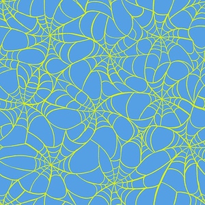 Ruby Star Society - Glow Garden - Tangled Web Lindley Blue Fabric -sold by the half yard, cut continuously