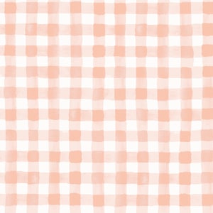 Rifle Paper Co. - Meadow - Painted Gingham Blush Fabric-sold by the half yard, cut continuously