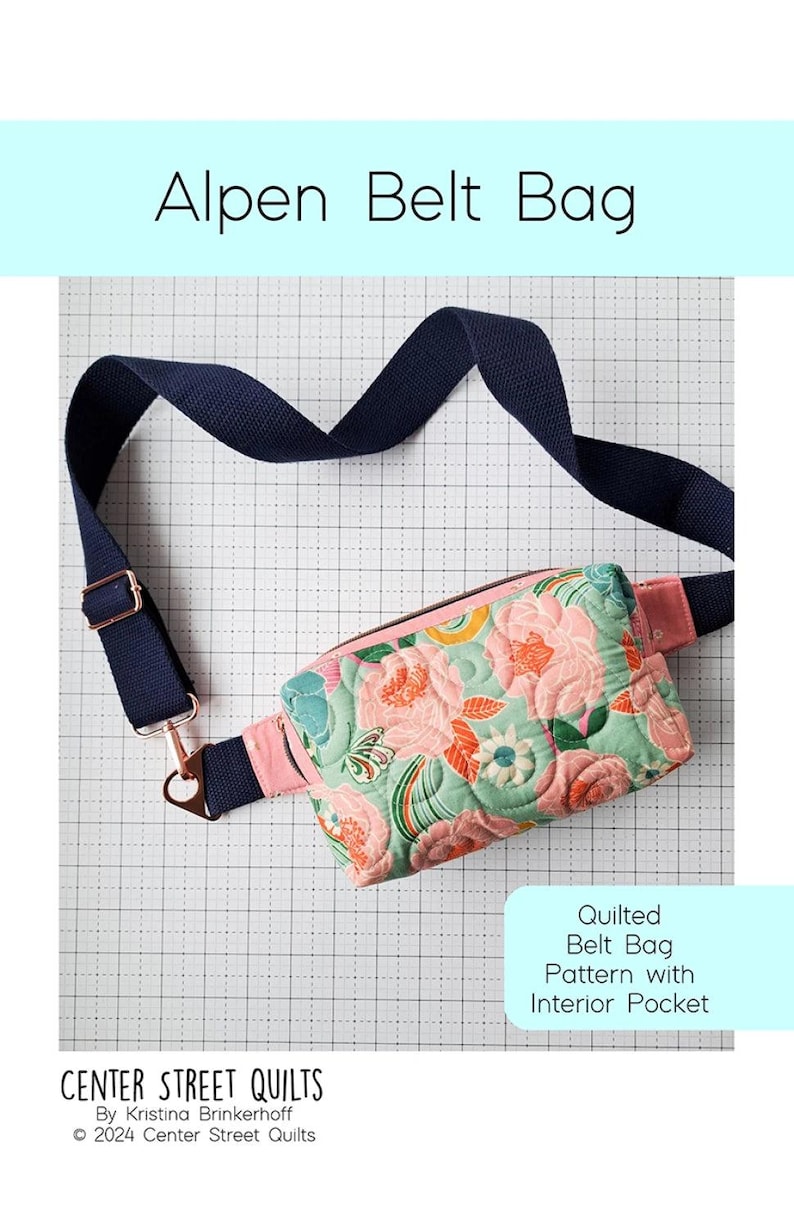 Center Street Quilts - Alpen Belt Bag - Paper Pattern image 1