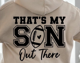 Football Mom SVG, That's My Son Design, Game Day Cut File (Digital Download)